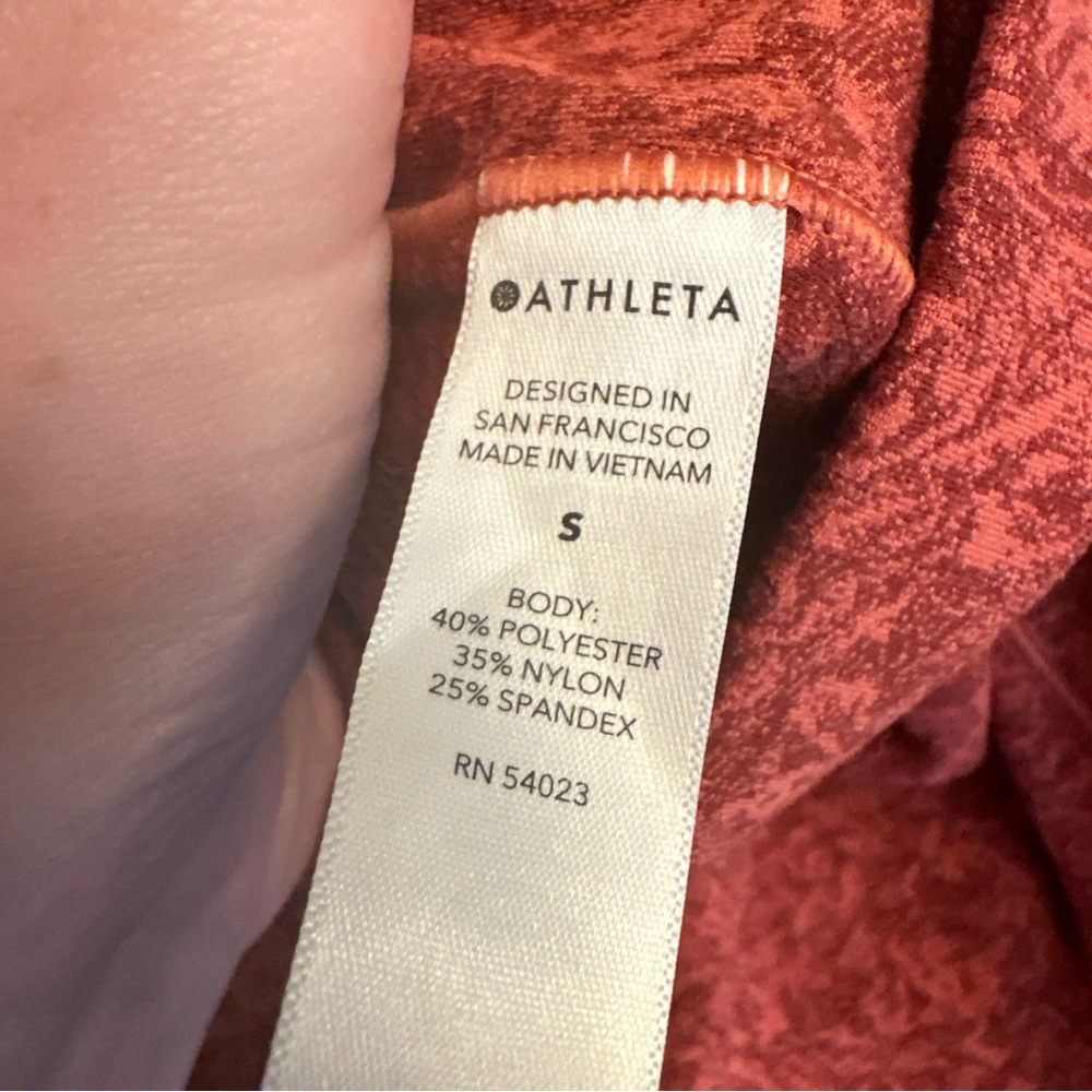 Athleta Small Salutation Stash Textured Jacquard … - image 4